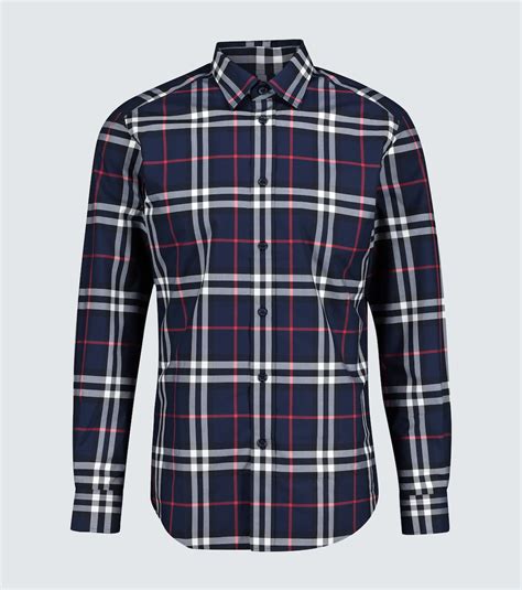 Jameson Vintage check cotton shirt in blue 